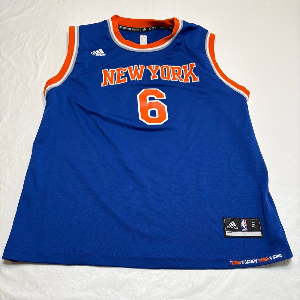 Kristaps Porzingis #6 New York Knicks 2015 Adidas NBA Jersey Youth Size XL